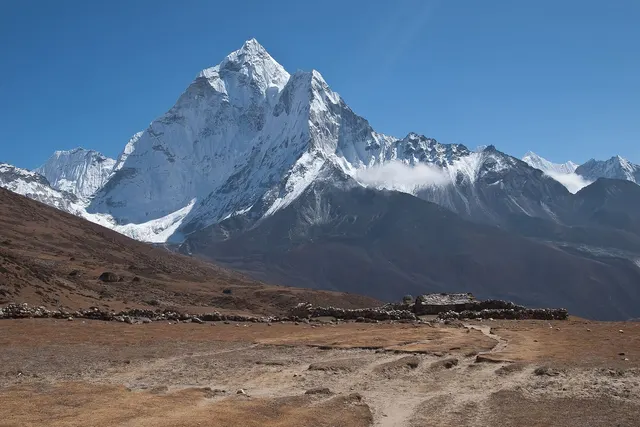 Prayer flags over the Khumbu valley