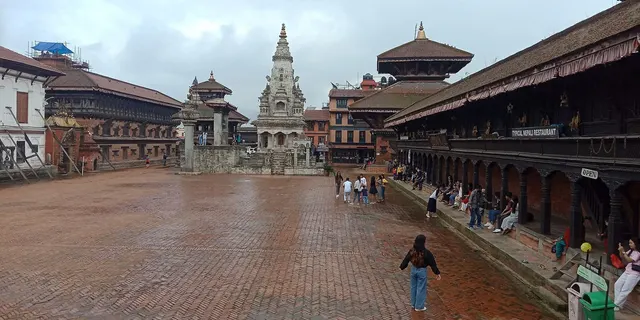 Bhaktapur potters’ square, drying clay
